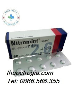 Thuốc trị đau thắt ngực Nitromint 2.6mg