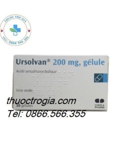 Thuốc trị sỏi mật Ursolvan 200mg